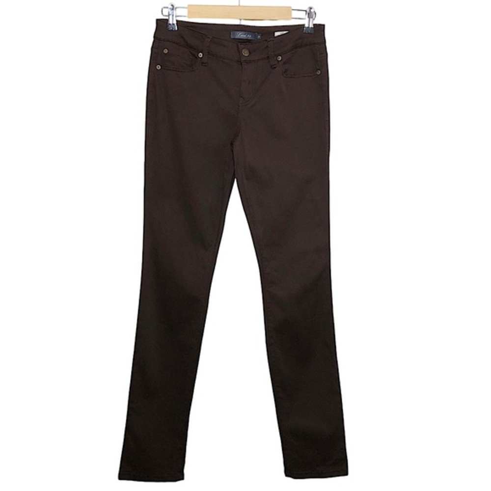 Level 99 Lily Skinny Straight Mid Rise Stretchy Brown Denim Jean Size 27